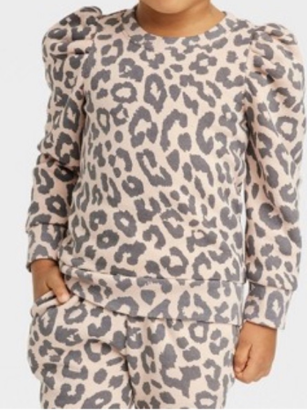 Grayson Mini 4T Leopard Print Matching Sweatshirt & Jogger Set